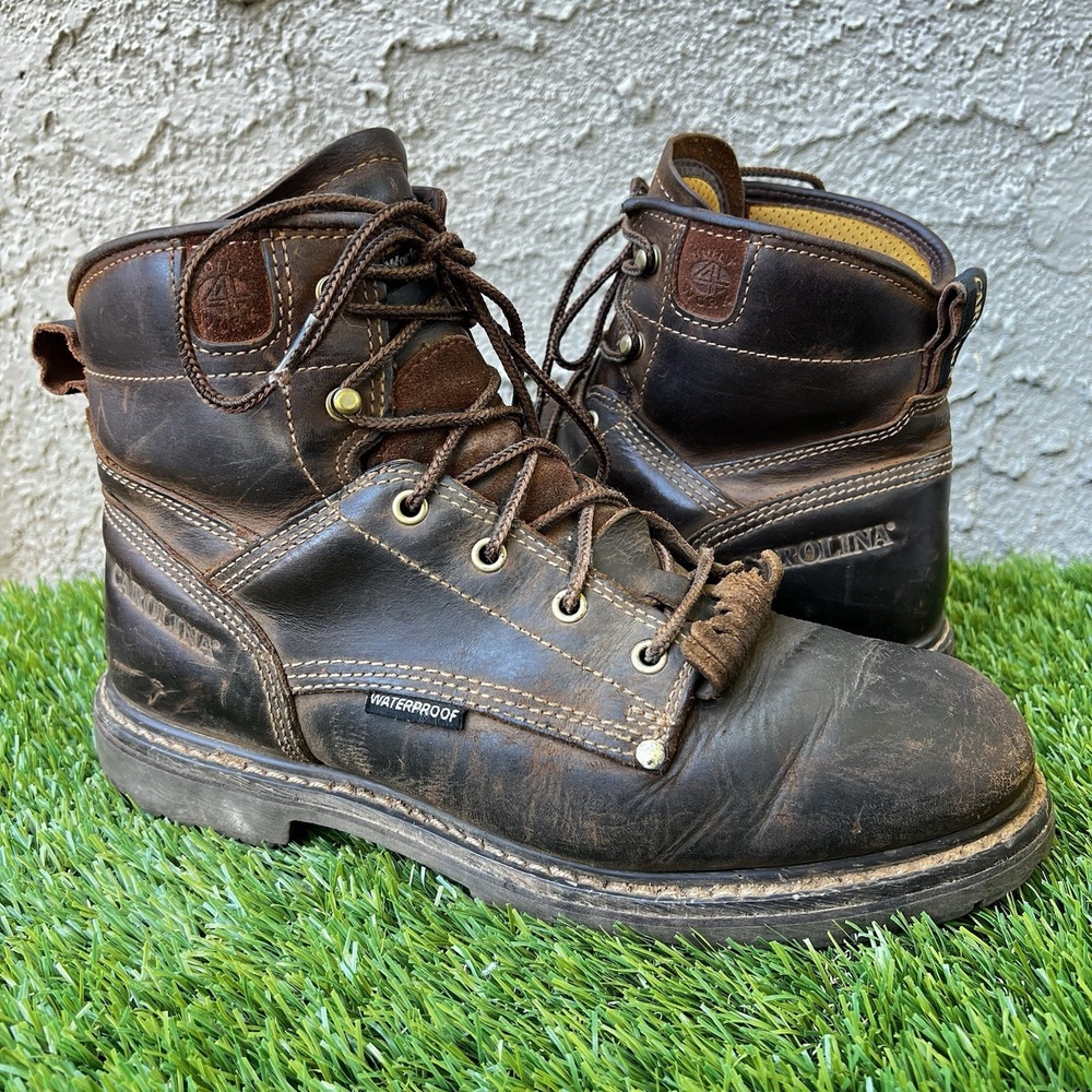 Carolina Pitstop Boots Men Size 10.5 CA7532 Brown Composite Toe Work
